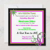 Invitation à la fête de la Fiesta - Festive (Dos)