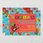 Invitation à la fête de la Fiesta - Mariachi Man (Devant / Derrière)