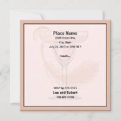 Invitation à la fête de la Fiesta rose de Margarit (Dos)