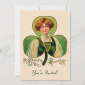 Invitation à la fête de la fille irlandaise (Devant)