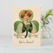 Invitation à la fête de la fille irlandaise (Debout devant)