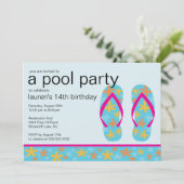Invitation à la fête de la flopée turquoise (Debout devant)