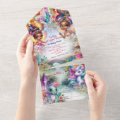 Invitation à la fête de la forêt féerique (Déchirure)