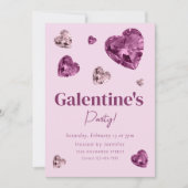 Invitation à la fête de la Galentine (Devant)