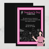 Invitation à la fête de la journée des enseignants (Devant / Derrière)