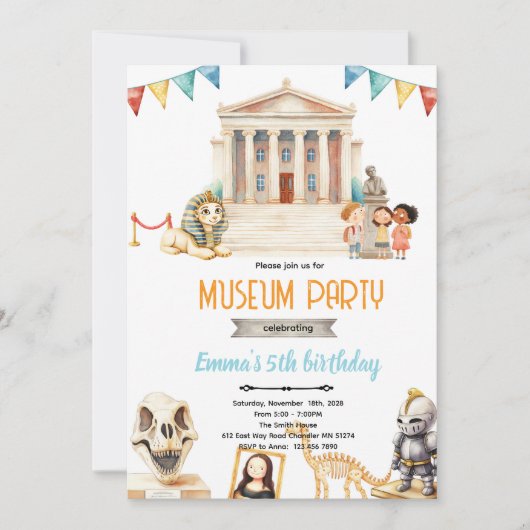 Invitation à la fête de la journée du musée (Devant)