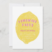 Invitation à la fête de la limonade - Magenta (Devant)