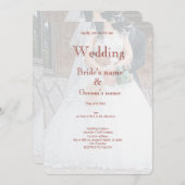 Invitation à la fête de la mariée (Devant / Derrière)