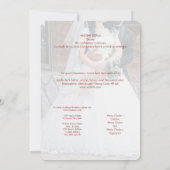 Invitation à la fête de la mariée (Dos)