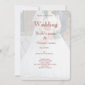 Invitation à la fête de la mariée (Devant)