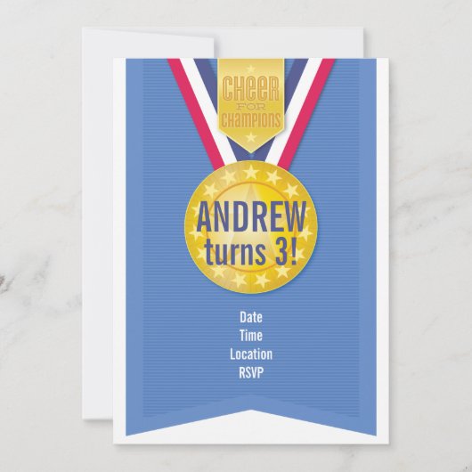 Invitation à la fête de la médaille d'or (Devant)