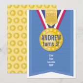 Invitation à la fête de la médaille d'or (Devant / Derrière)