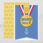 Invitation à la fête de la médaille d'or (Devant / Derrière)