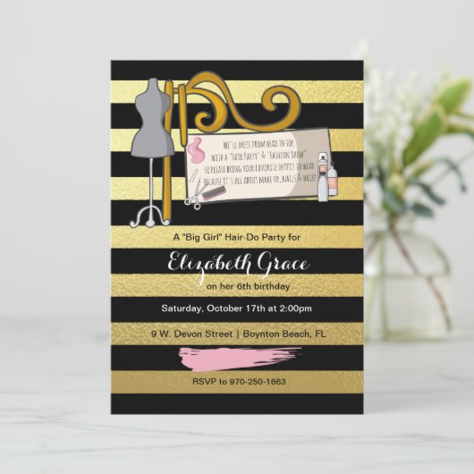 Invitation à la Fête de la Mode/Coiffure (Debout devant)