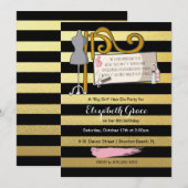 Invitation à la Fête de la Mode/Coiffure (Devant / Derrière)