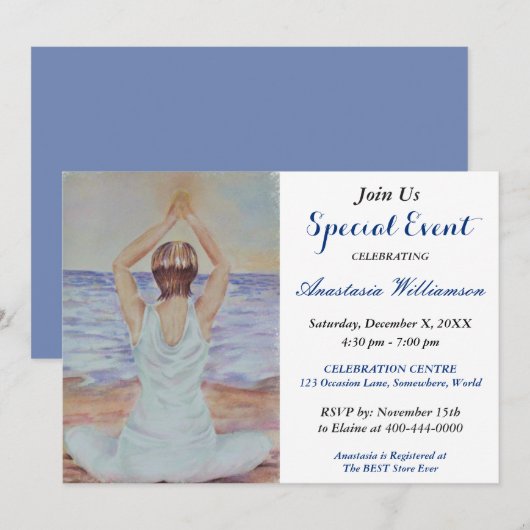 INVITATION À LA FÊTE DE LA PAIX ET DE LA SÉRÉNITÉ (Devant / Derrière)