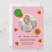 Invitation à la fête de la pastèque pour l'été (Dos)