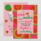 Invitation à la fête de la pastèque pour l'été (Devant / Derrière)