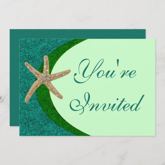 Invitation à la fête de la pêche à la étoile (Devant / Derrière)