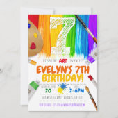 Invitation à la fête de la peinture, fête d'annive (Devant)