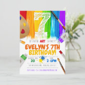 Invitation à la fête de la peinture, fête d'annive (Debout devant)
