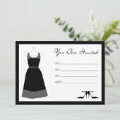 Invitation à la fête de la petite robe noire (Debout devant)