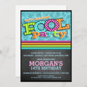 Invitation à la fête de la piscine (Devant / Derrière)