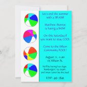 Invitation à la fête de la piscine bleue (Devant)