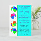 Invitation à la fête de la piscine bleue (Debout devant)