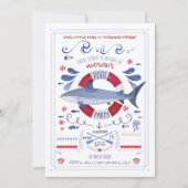 Invitation à la fête de la piscine d'anniversaire  (Devant)