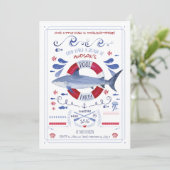 Invitation à la fête de la piscine d'anniversaire  (Debout devant)