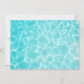 Invitation à la fête de la piscine d'anniversaire (Dos)