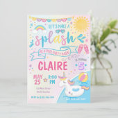 Invitation à la fête de la piscine de la Unicorn,  (Debout devant)