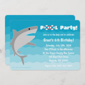 Invitation à la fête de la piscine de requins (Devant / Derrière)
