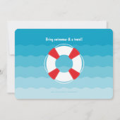 Invitation à la fête de la piscine de requins (Dos)