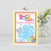 Invitation à la fête de la piscine de Splish Splas (Debout devant)