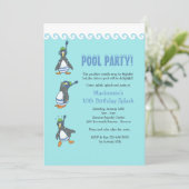 Invitation à la fête de la piscine d'hiver (Debout devant)