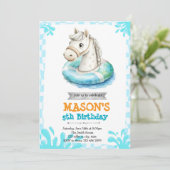 Invitation à la fête de la piscine du cheval (Debout devant)