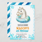 Invitation à la fête de la piscine du cheval (Devant / Derrière)