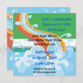 Invitation à la fête de la piscine du parc aquatiq (Devant / Derrière)