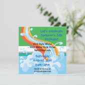 Invitation à la fête de la piscine du parc aquatiq (Debout devant)