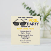 Invitation à la fête de la piscine - Lunettes de s (Debout devant)