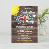 Invitation à la fête de la piscine pour enfants (Debout devant)