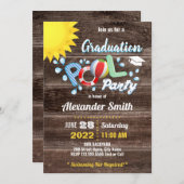 Invitation à la fête de la piscine pour enfants (Devant / Derrière)