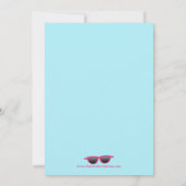 Invitation à la fête de la piscine pour les filles (Dos)