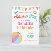 Invitation à la fête de la piscine Splish Splash G (Debout devant)