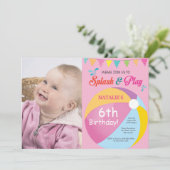 Invitation à la fête de la piscine Splish Splash G (Debout devant)