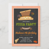Invitation à la fête de la pizza (Devant)