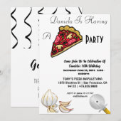 Invitation à la fête de la pizza du 30e anniversai (Devant / Derrière)
