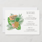 Invitation à la fête de la plage de Bachelorette (Dos)